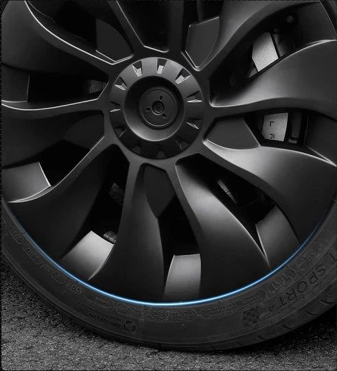 Original car model Tesla hubcap