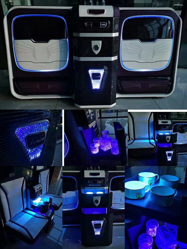 It is quite beautiful after turning on the ambient light of the hidden bar
