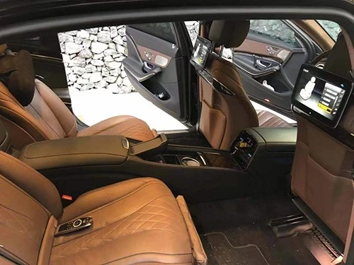 Luxury car interior accessories are suitable for Mercedes-Benz S-class W223 rear central armrest tunnel