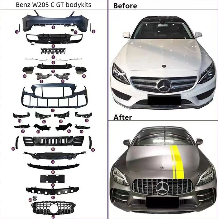 Benz W205 C GT Bodykits