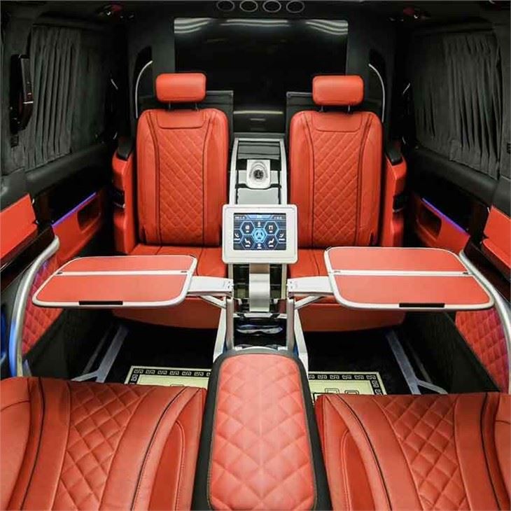 Tabl Dwy Ochr Armrest Canol Car Ar gyfer Ceir Busnes VIP Moethus VANS