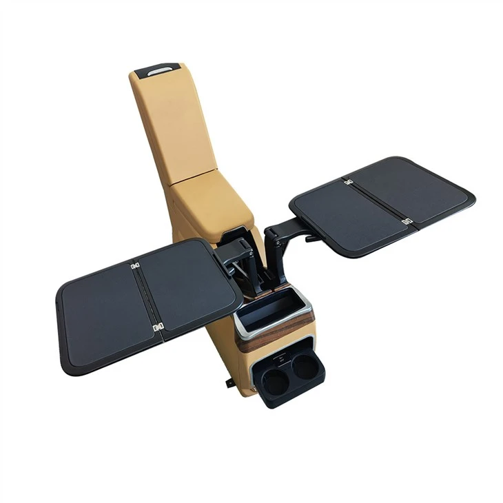 Sedd gefn gymwysadwy Tabl Armrest deiliad diod