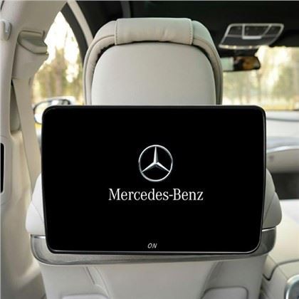 Cynhalydd pen Mercedes TV, yn mercedes Benz Headrest Monitor, Cefn O'r Car Seat TV, mercedes DVD Headrest System, Car Headrest Monitor Wifi