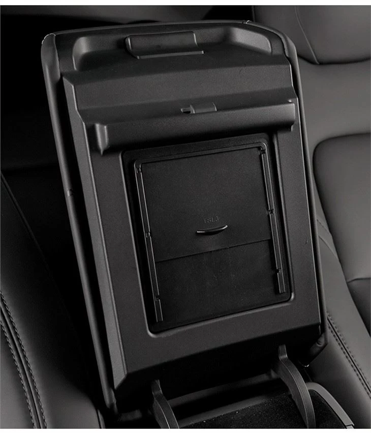 Tesla Armrest Box Privacy Storage Box 3