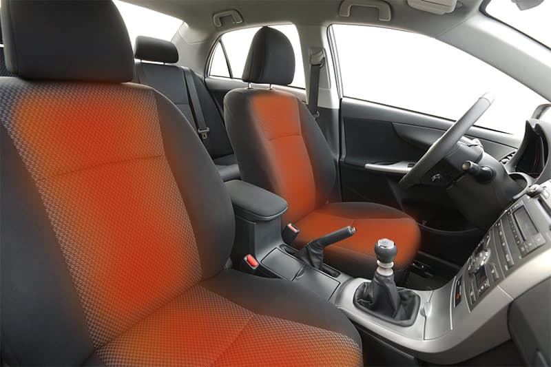 Heated car seat